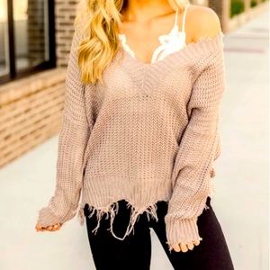 Pink Lily Sweater NWOT